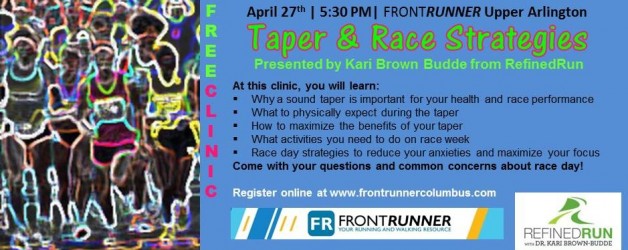The Importance of the Taper & Race Day Strategies Clinic